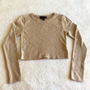 Forever 21 Long Sleeve Crop Top